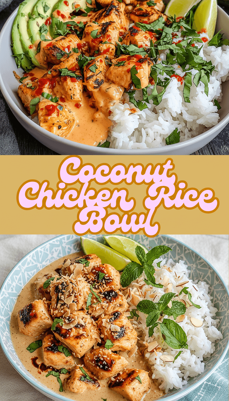 Coconut Chicken Rice Bowl – Recipe Delight